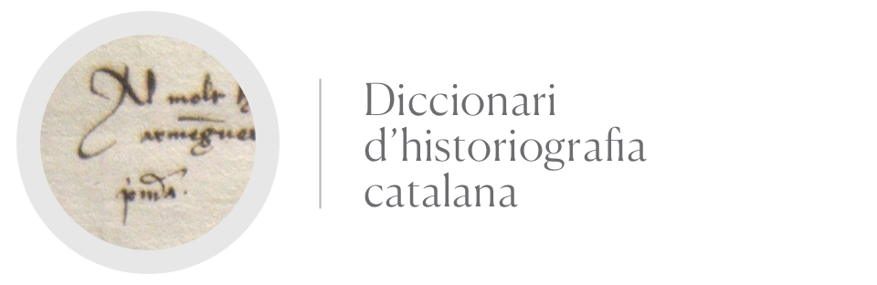 Logo del Diccionari d'historiografia catalana