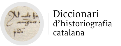 Logo del Diccionari d'historiografia catalana