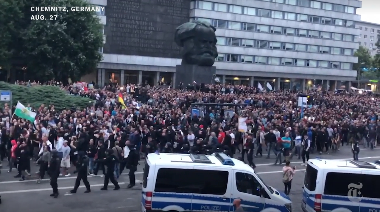 Manifestació a Chemnitz contra la immigració