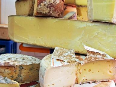 Varietat de formatges.
